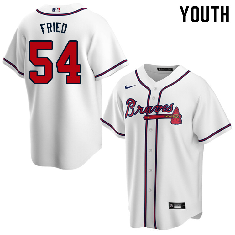 Nike Youth #54 Max Fried Atlanta Braves Baseball Jerseys Sale-White